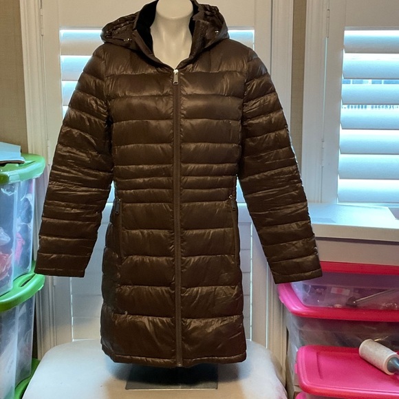 Andrew Marc Chocolate Puffer Jacket - Picture 1 of 9
